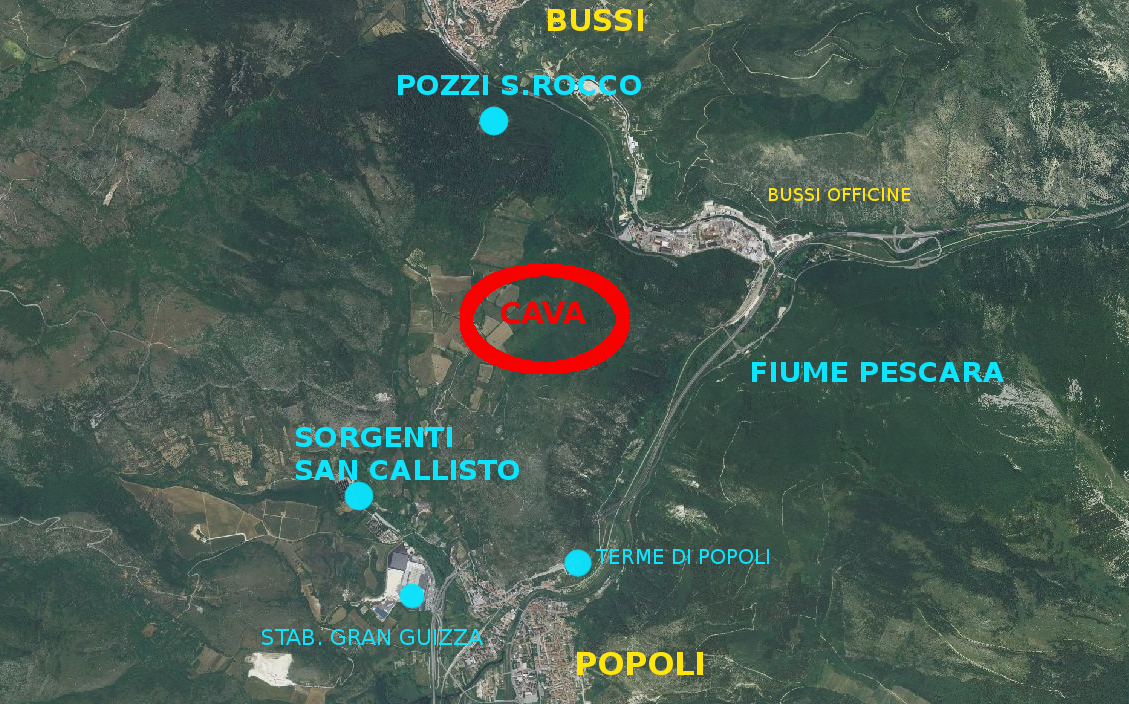 Nuova cava tra Popoli e Bussi su uno degli acquiferi più importanti d’Italia, il Forum H20 si oppone (Foto)