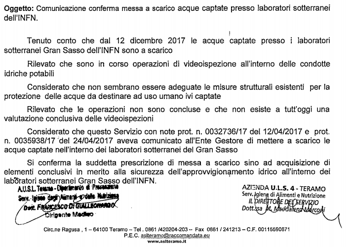Acqua potabile del Gran Sasso a scarico da mesi a causa dell’insicurezza, la denuncia del Forum H2O