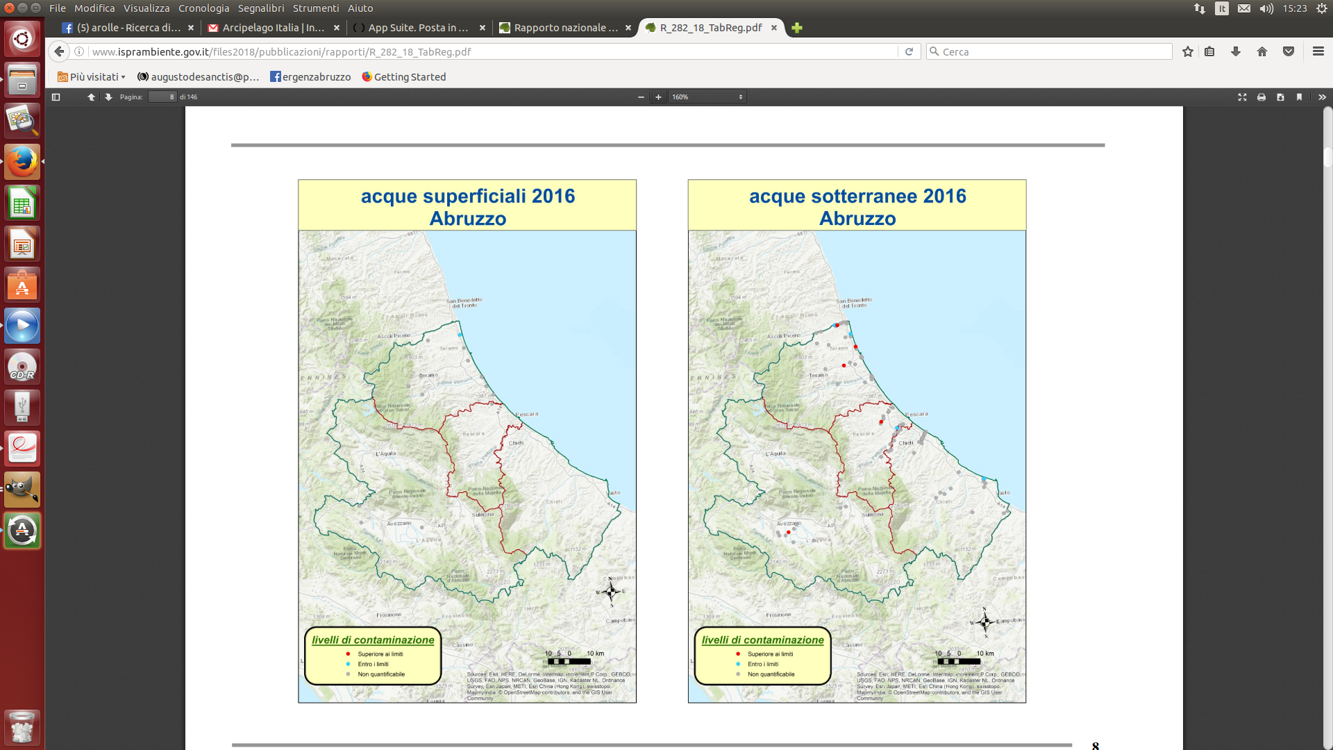 Pesticidi nelle acque, H2O: dal rapporto ISPRA Abruzzo in ritardo sul monitoraggio