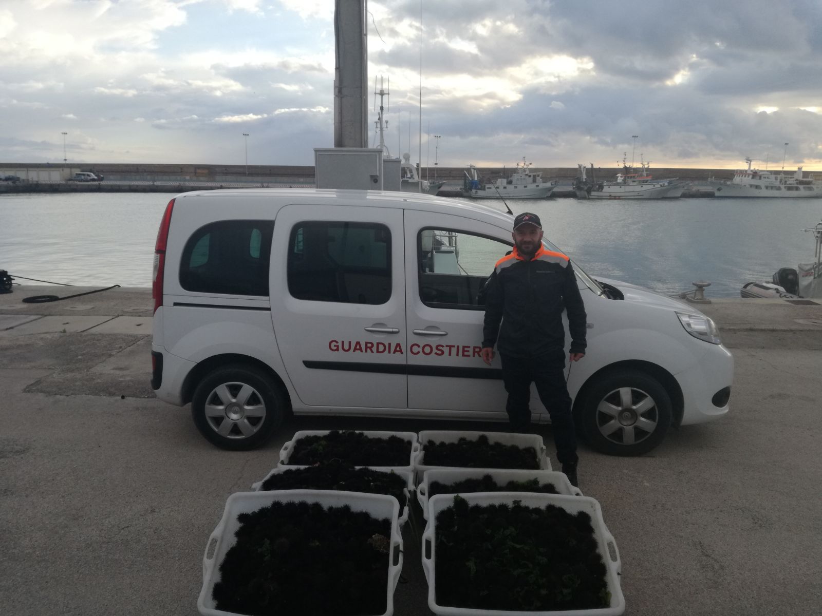 Sorpreso con 200 chili di ricci di mare, sanzionato pescatore di frodo venuto dalla Puglia