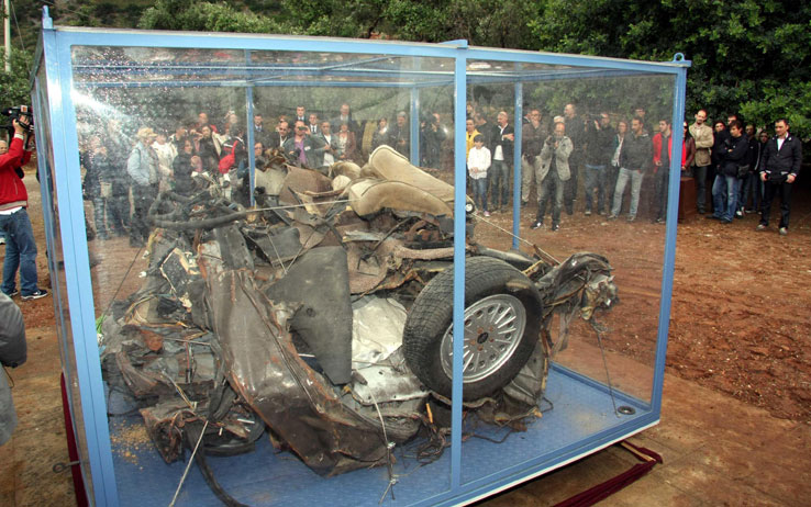 Premio Borsellno, a Pescara la teca con i resti dell’auto della scorta di Giovanni Falcone