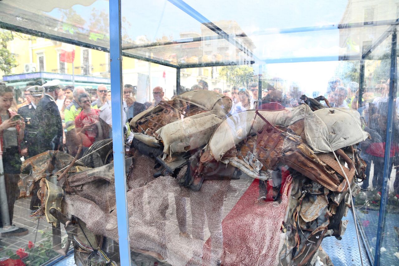 Strage di Capaci, a Pescara esposta l’auto della scorta del giudice Falcone