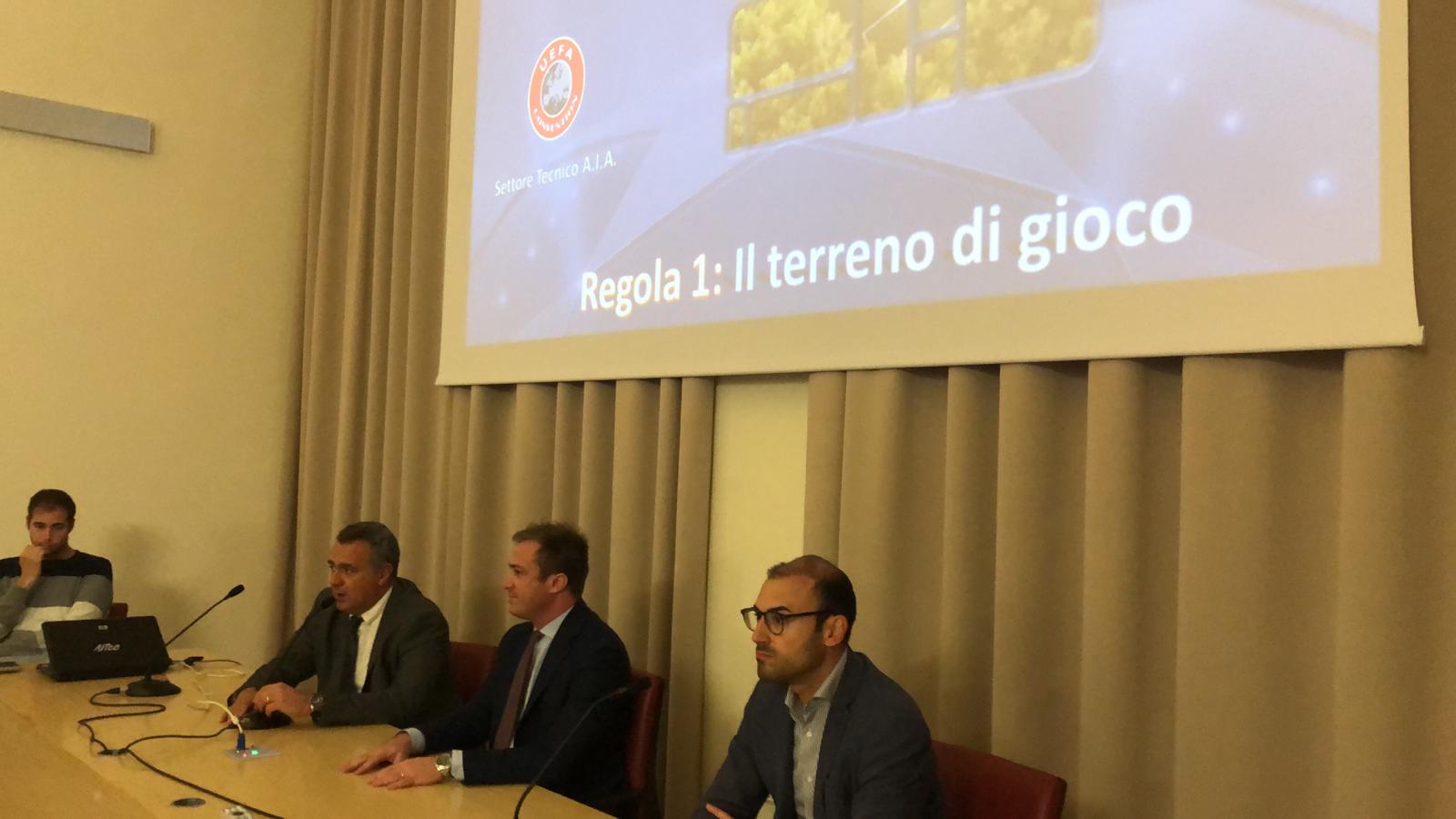 Al via a Giulianova il corso per i futuri giovani arbitri di calcio organizzato dall’aia, ieri la presentazione