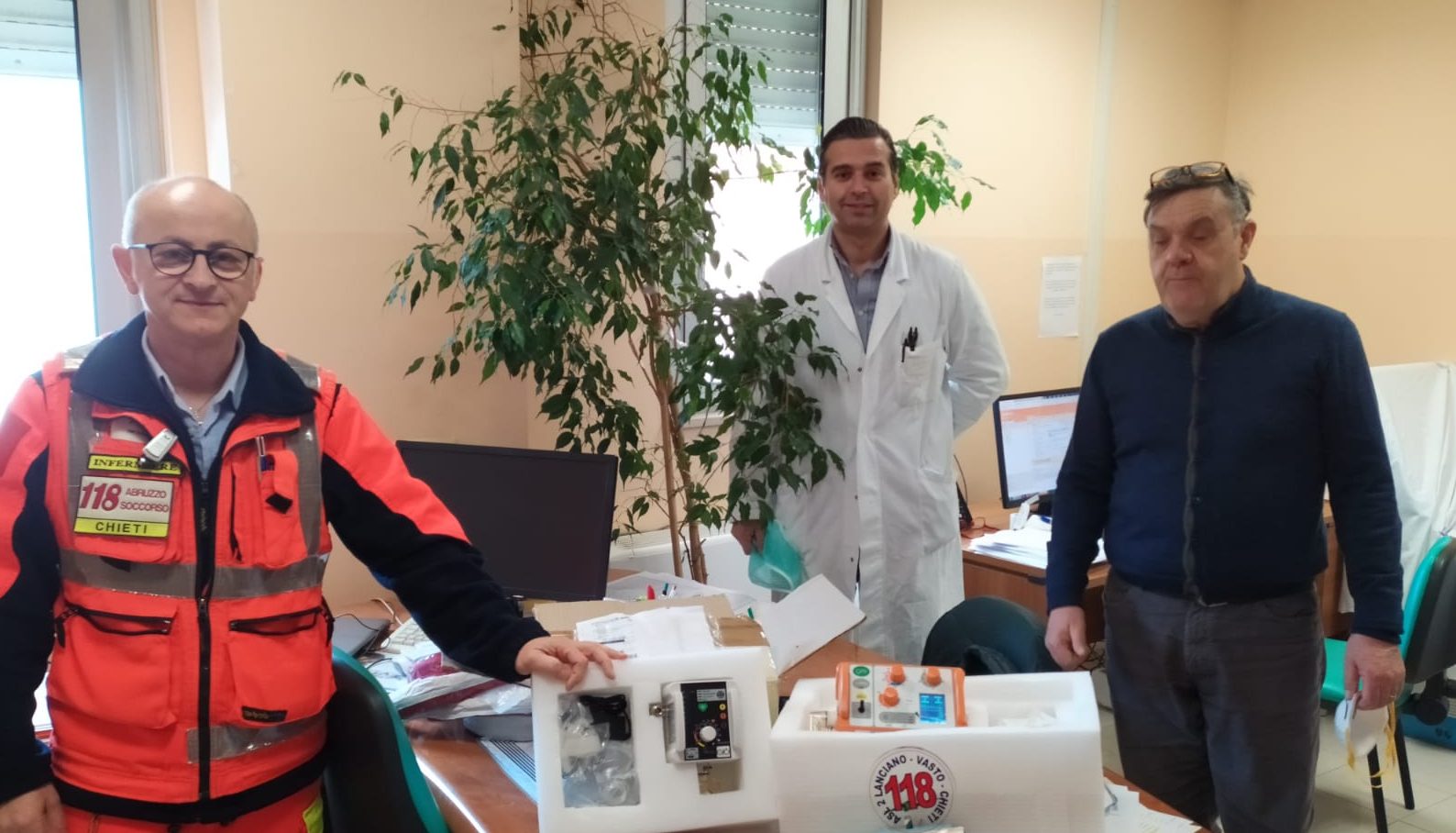 Emergenza coronavirus, la cantina vinicola di Orsogna dona ventilatori polmonari al 118