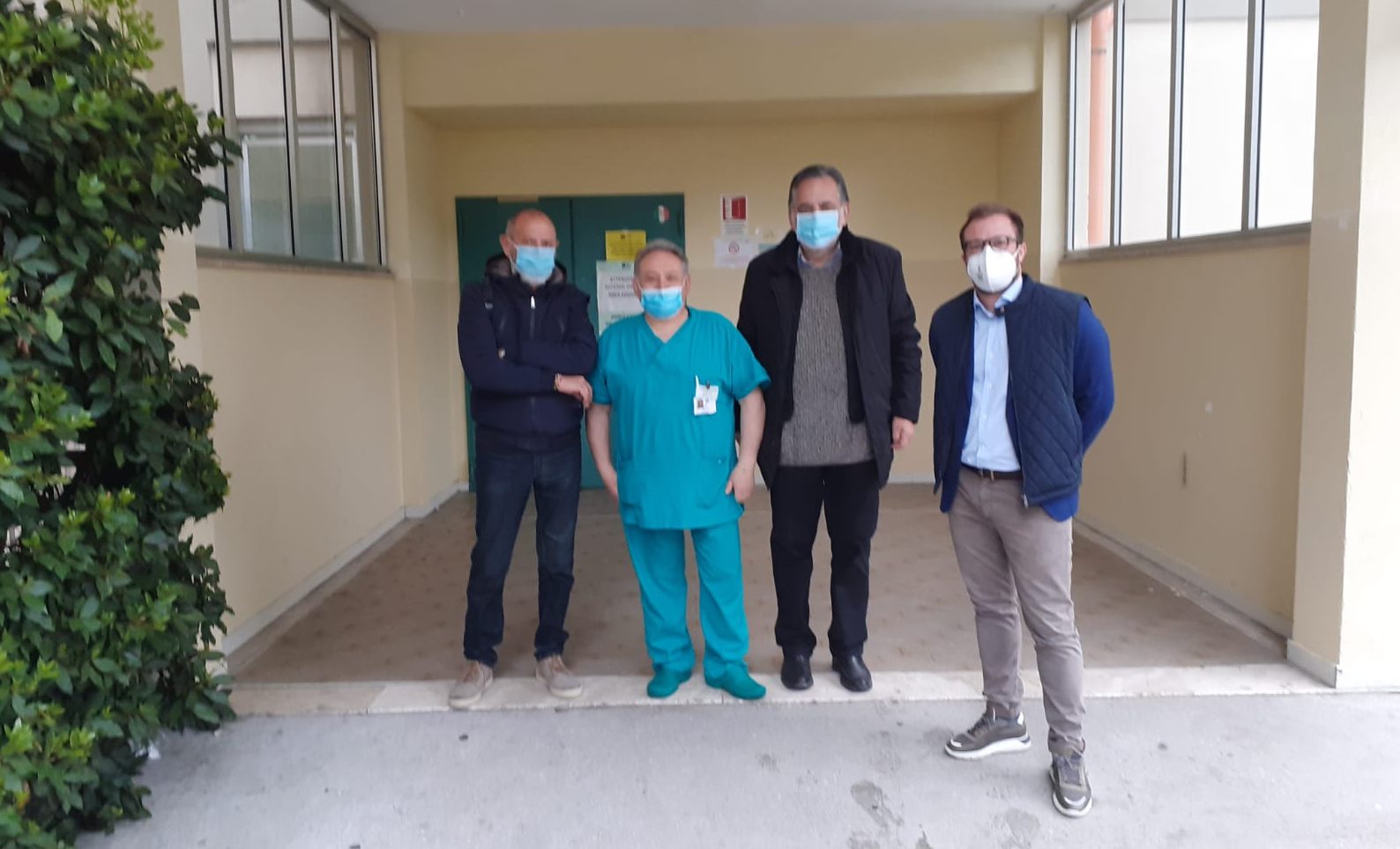 Emergenza coronavirus, il sindaco Costantini visita l’ospedale con il medico della task force Calafiore