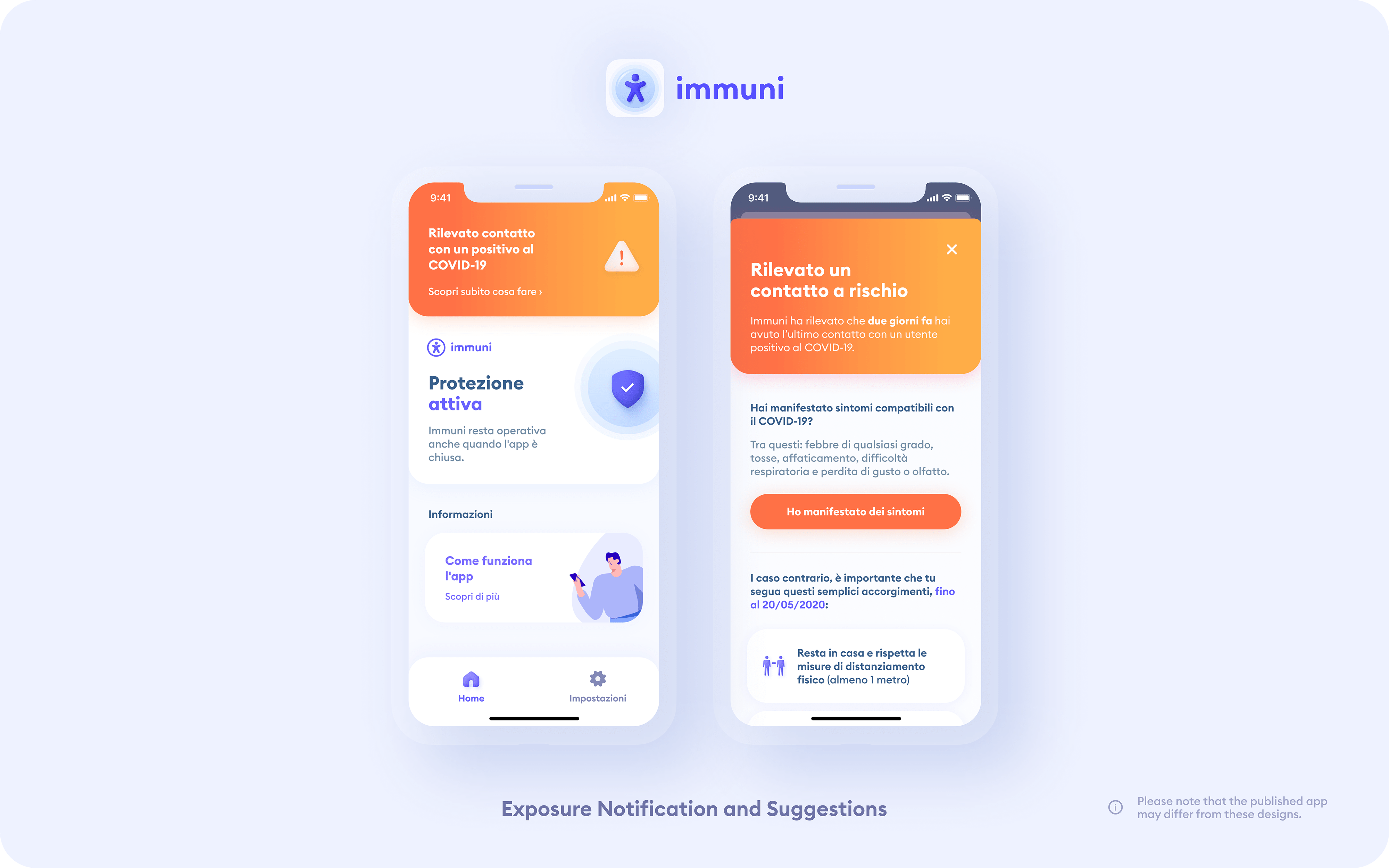 Coronavirus, gli sviluppatori di “Immuni” pubblicano le prime immagini dell’app