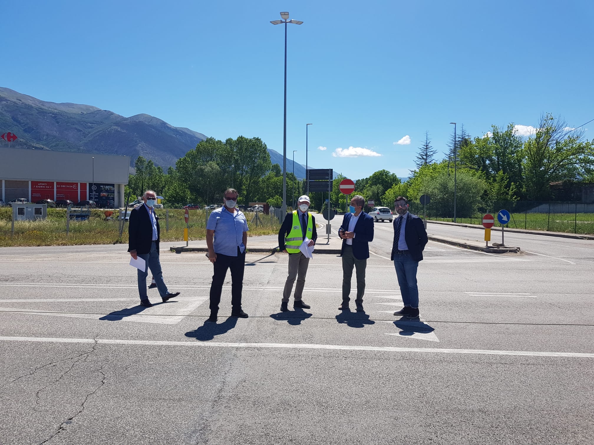 Manutenzione stradale, iniziati i lavori per la nuova rotatoria di Pratola Peligna