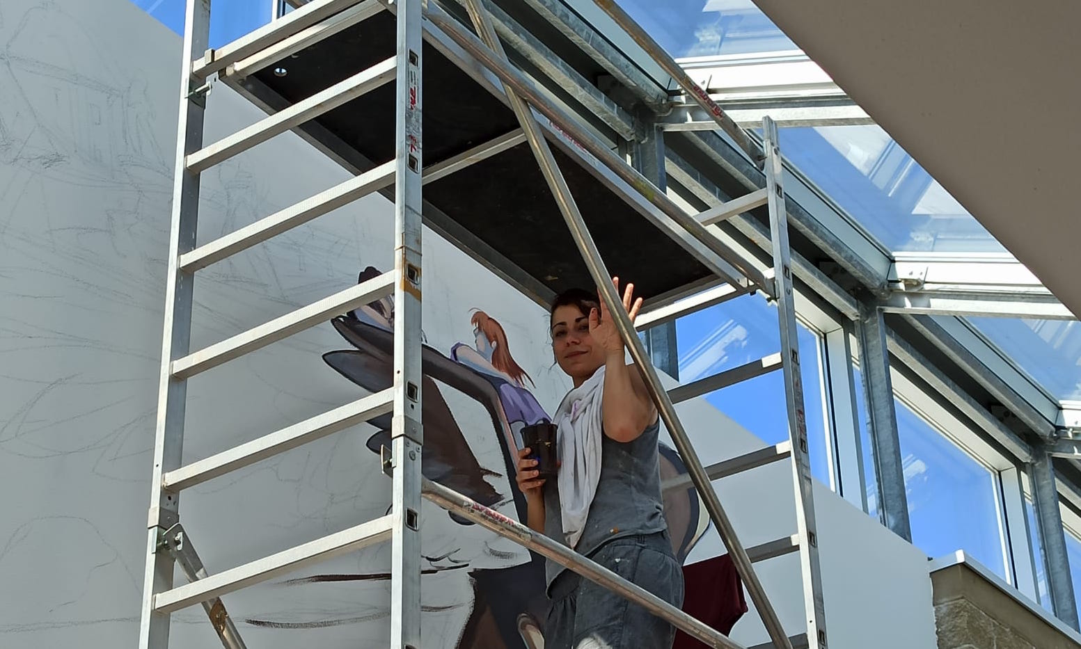 All’università dell’Aquila un murales per ricordare gli studenti vittime del sisma del 2009