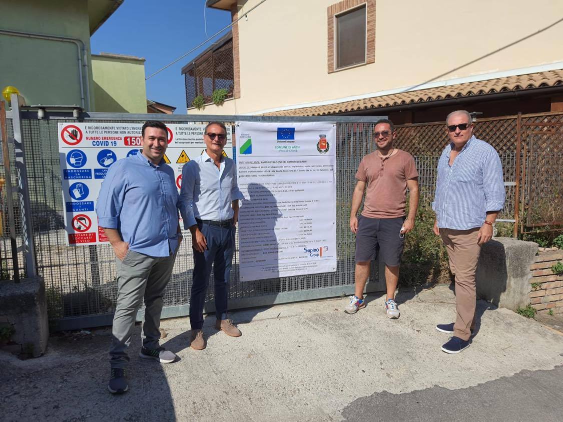 Archi, avviati i lavori alla scuola dell’infanzia e secondaria