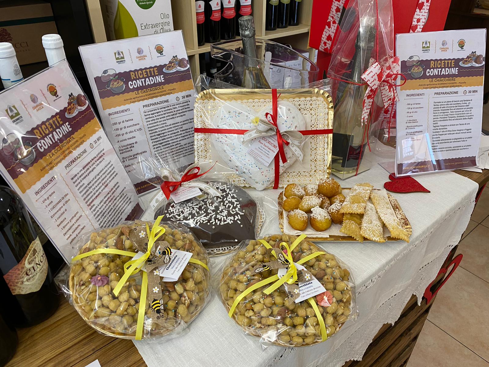 Chieti, Carnevale a distanza nel mercato di Campagna Amica: frappe per i bambini in dad