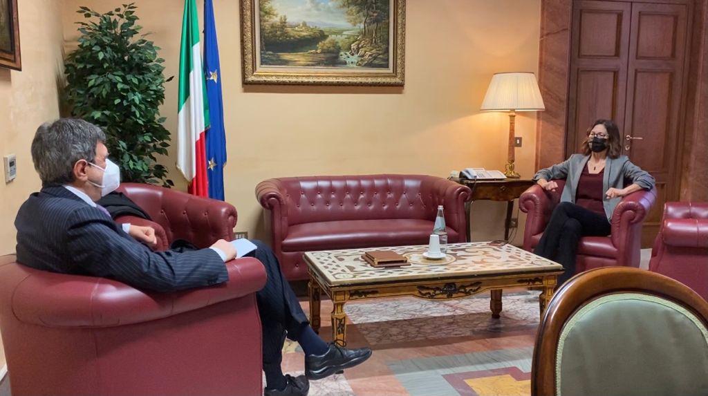 Marsilio incontra il ministro Gelmini: “Serve flessibilità su spesa sanitaria” (video)