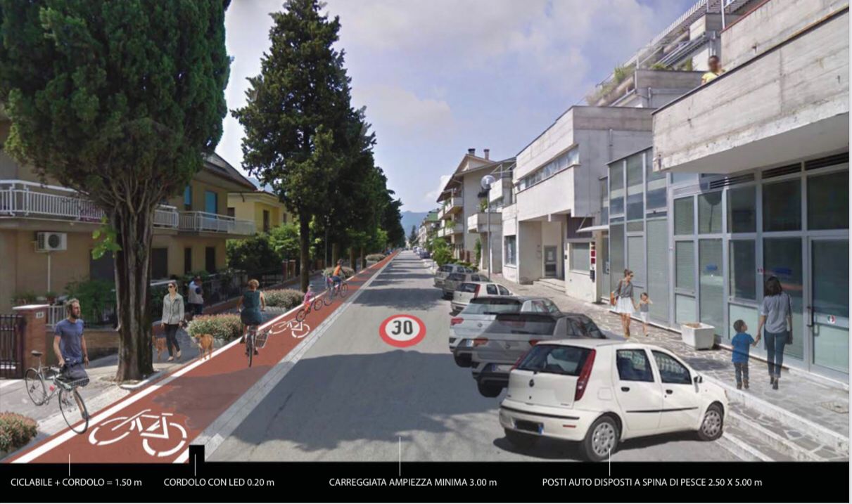 Montorio al Vomano: approvato progetto di riqualificazione Viale Duca degli Abruzzi con ciclabile