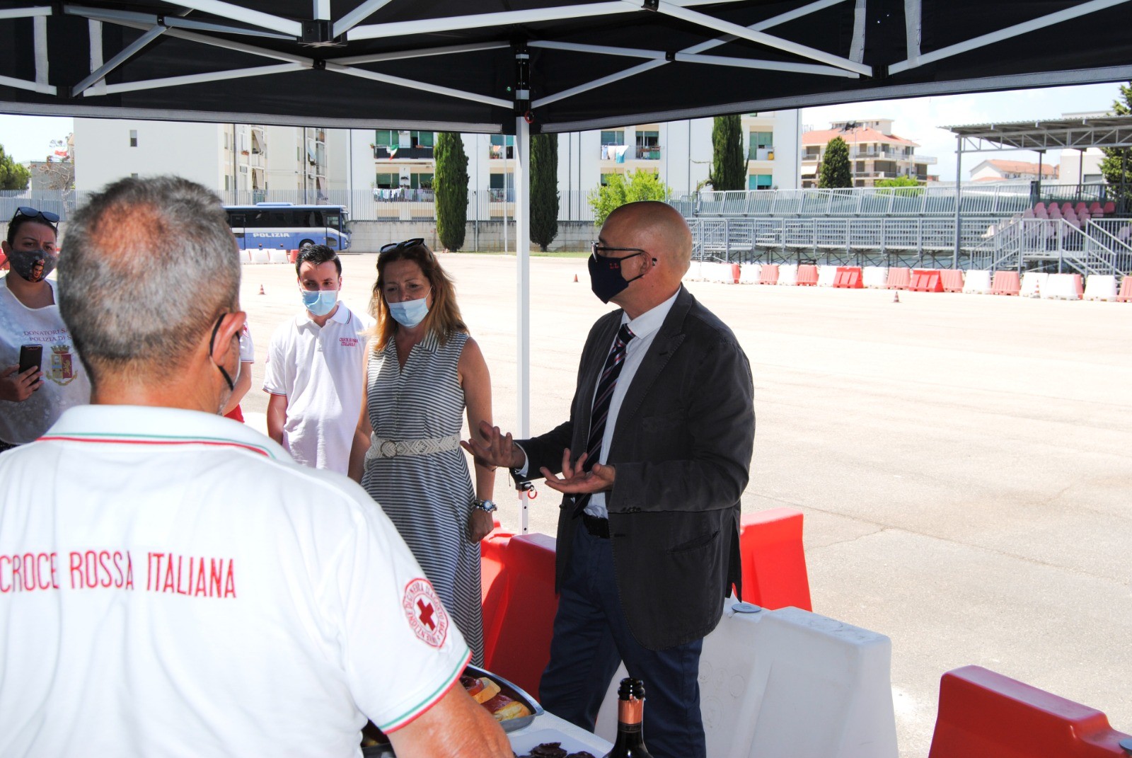 Chiuso a Pescara il centro vaccinale alla scuola di polizia, il questore: “Sempre al servizio della gente”