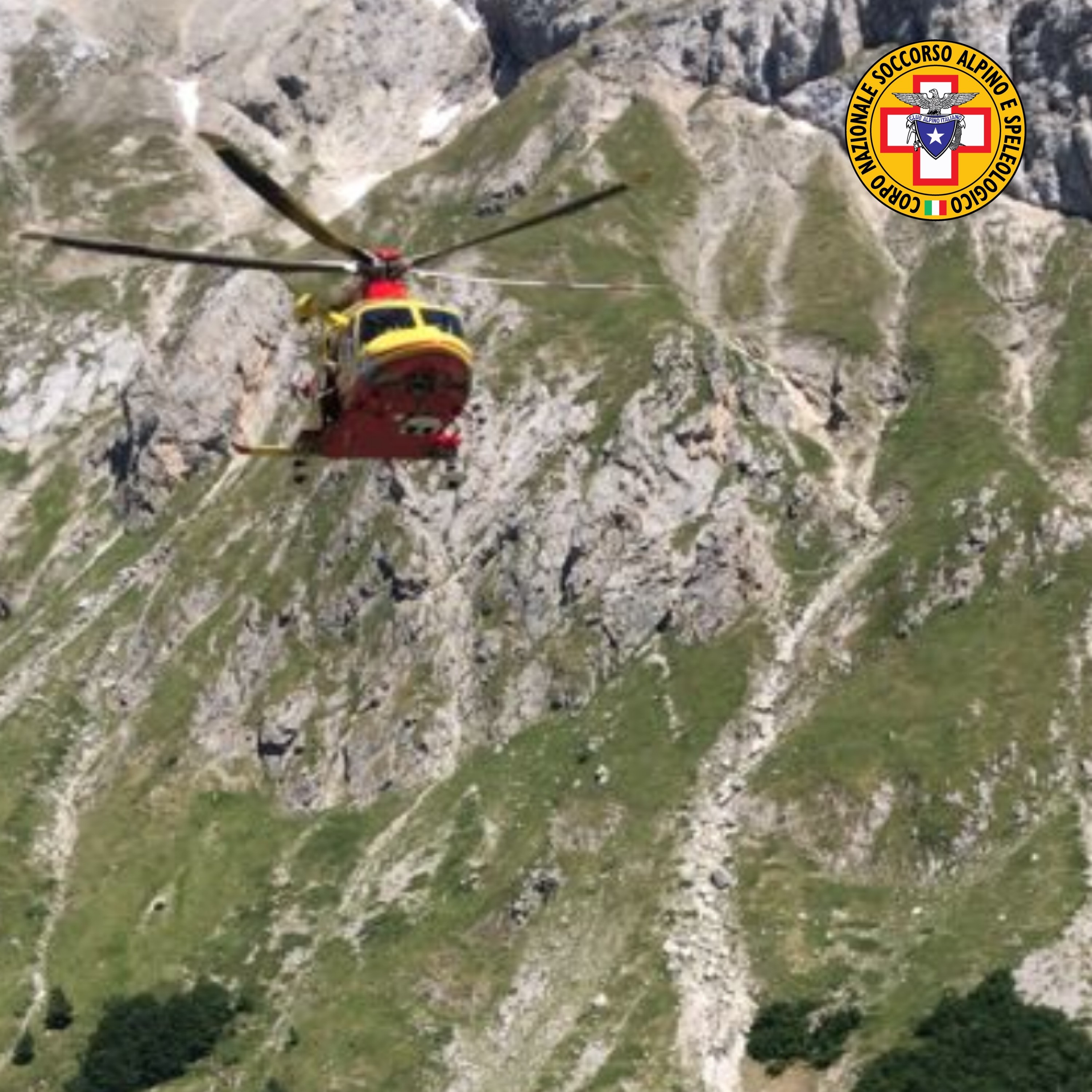 Soccorso alpinista sul Gran Sasso: si era lussato una spalla a quota 2000 metri