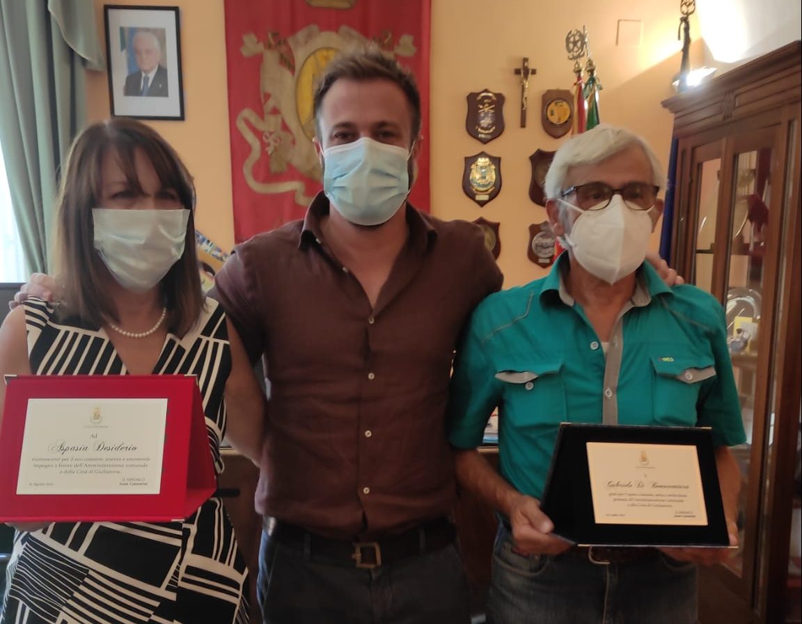 Marito e moglie vanno insieme in pensione dal Comune, a Giulianova il saluto dell’amministrazione