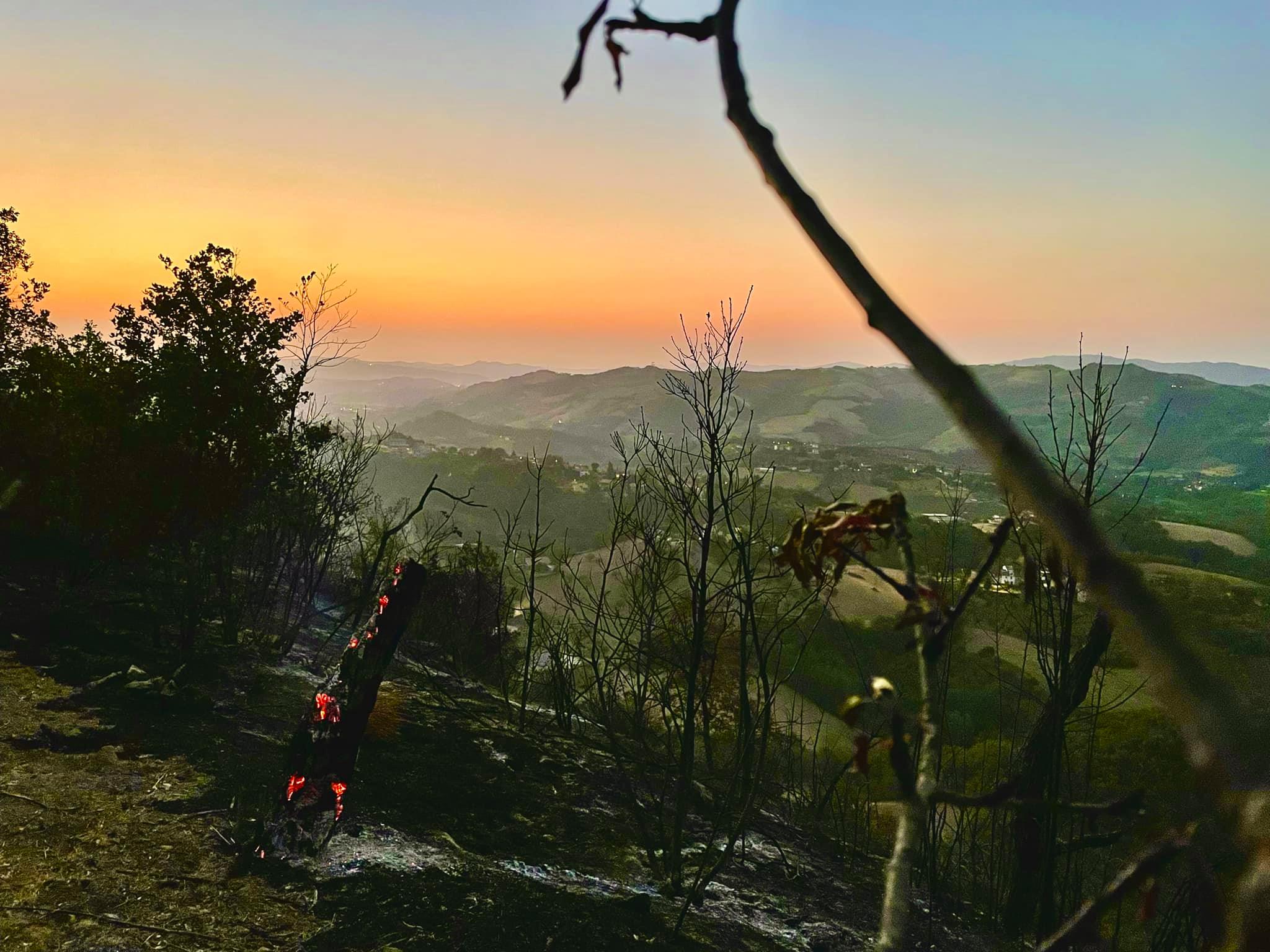 Incendi: traffico bloccato su Statale 150 a Basciano, sul posto vigili del fuoco