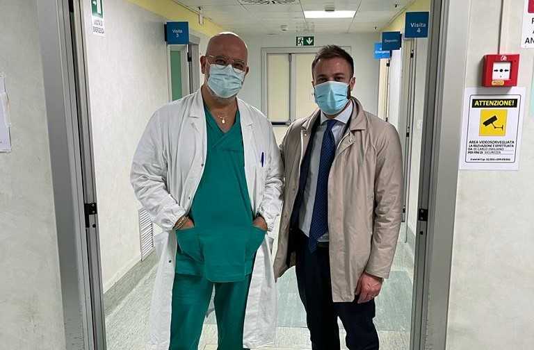 Giulianova, il sindaco Costantini in visita al nuovo primario del pronto soccorso