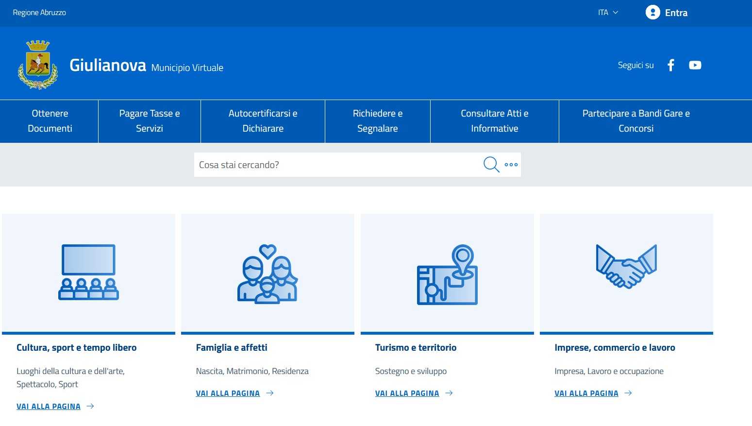 Al Comune di Giulianova pagamenti, certificati e stampe ora si possono fare on line