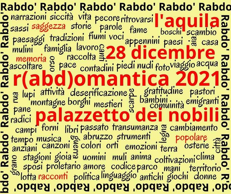 R(ABD)omantica, al via la quinta edizione al Palazzetto dei Nobili dell’Aquila