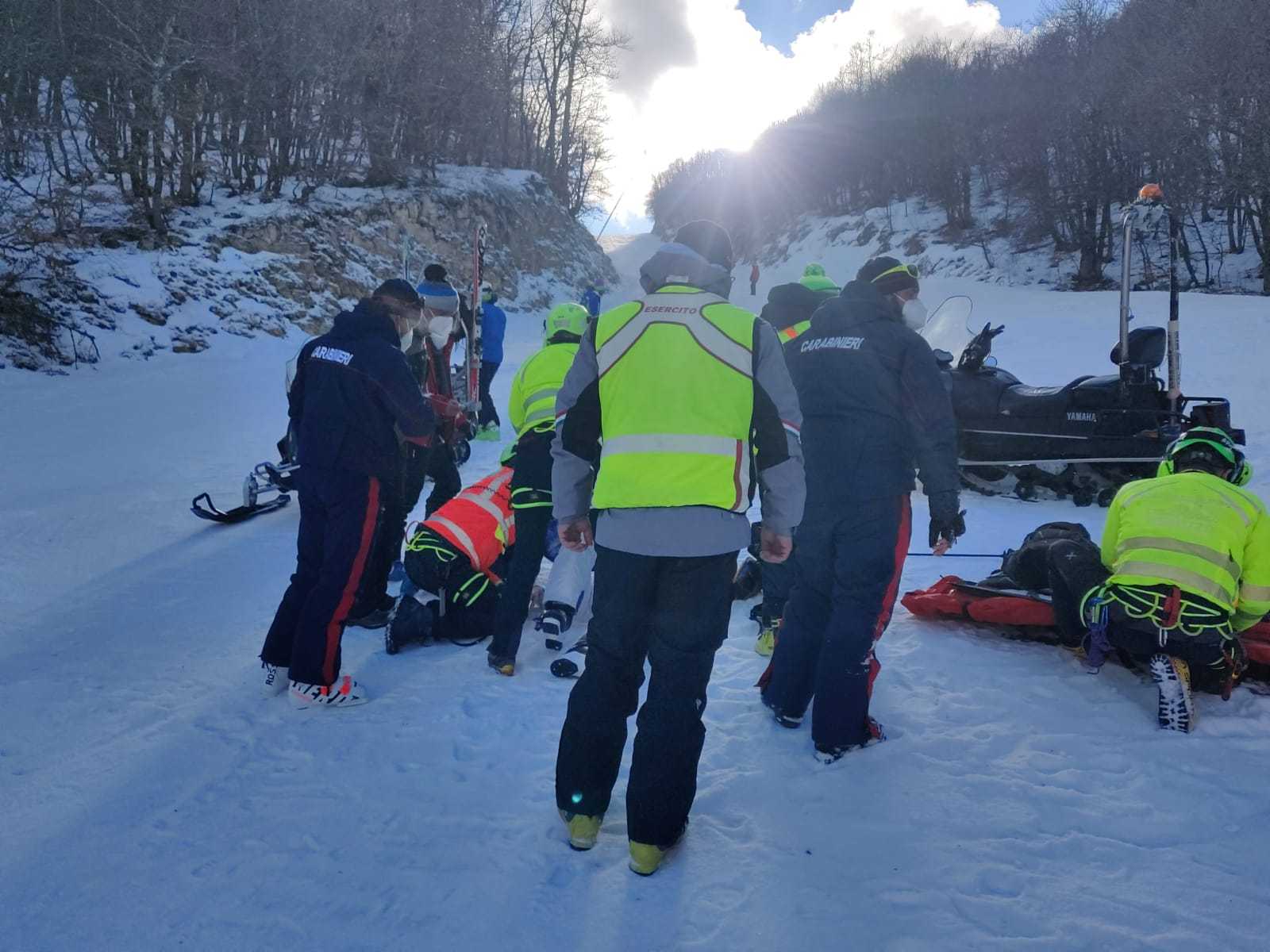 Incidente sulle piste di Campo Felice, ferita in modo grave una sciatrice  (Video)