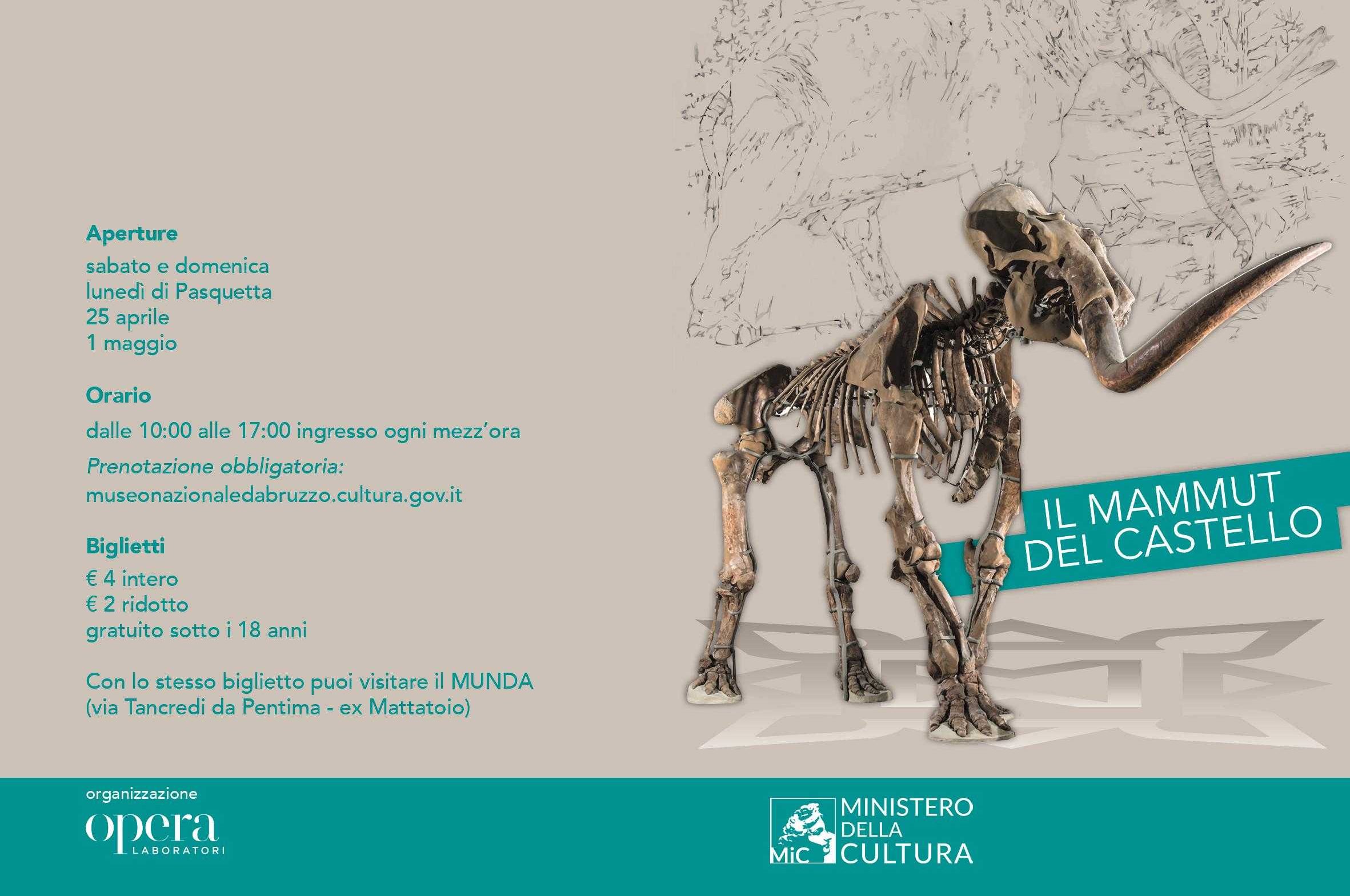 Tornano le visite straordinarie al Mammut dell’Aquila, al via la corsa alle prenotazioni (obbligatorie)