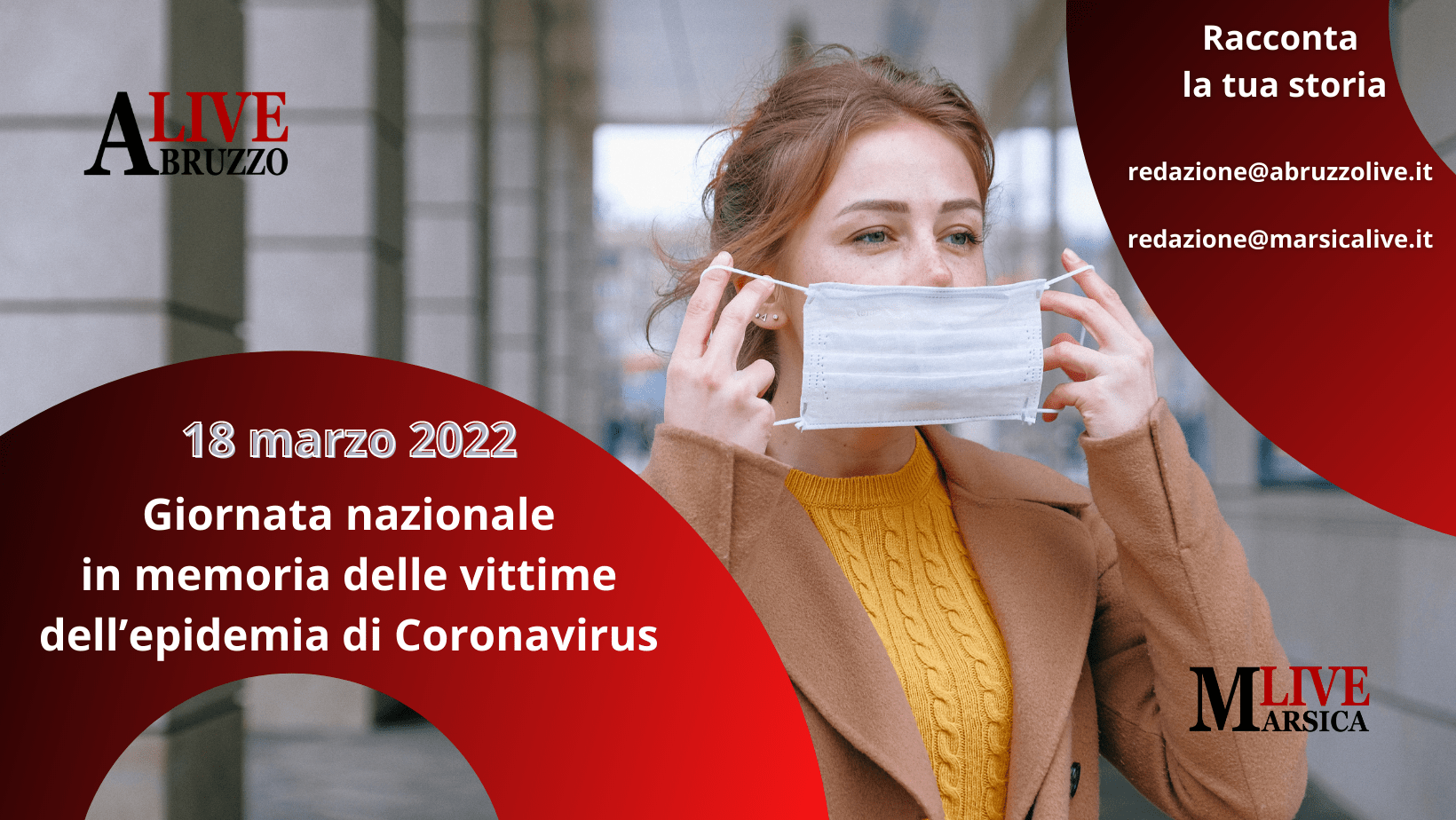 Giornata nazionale in memoria delle vittime del covid: racconta la tua storia a Marsicalive e Abruzzolive