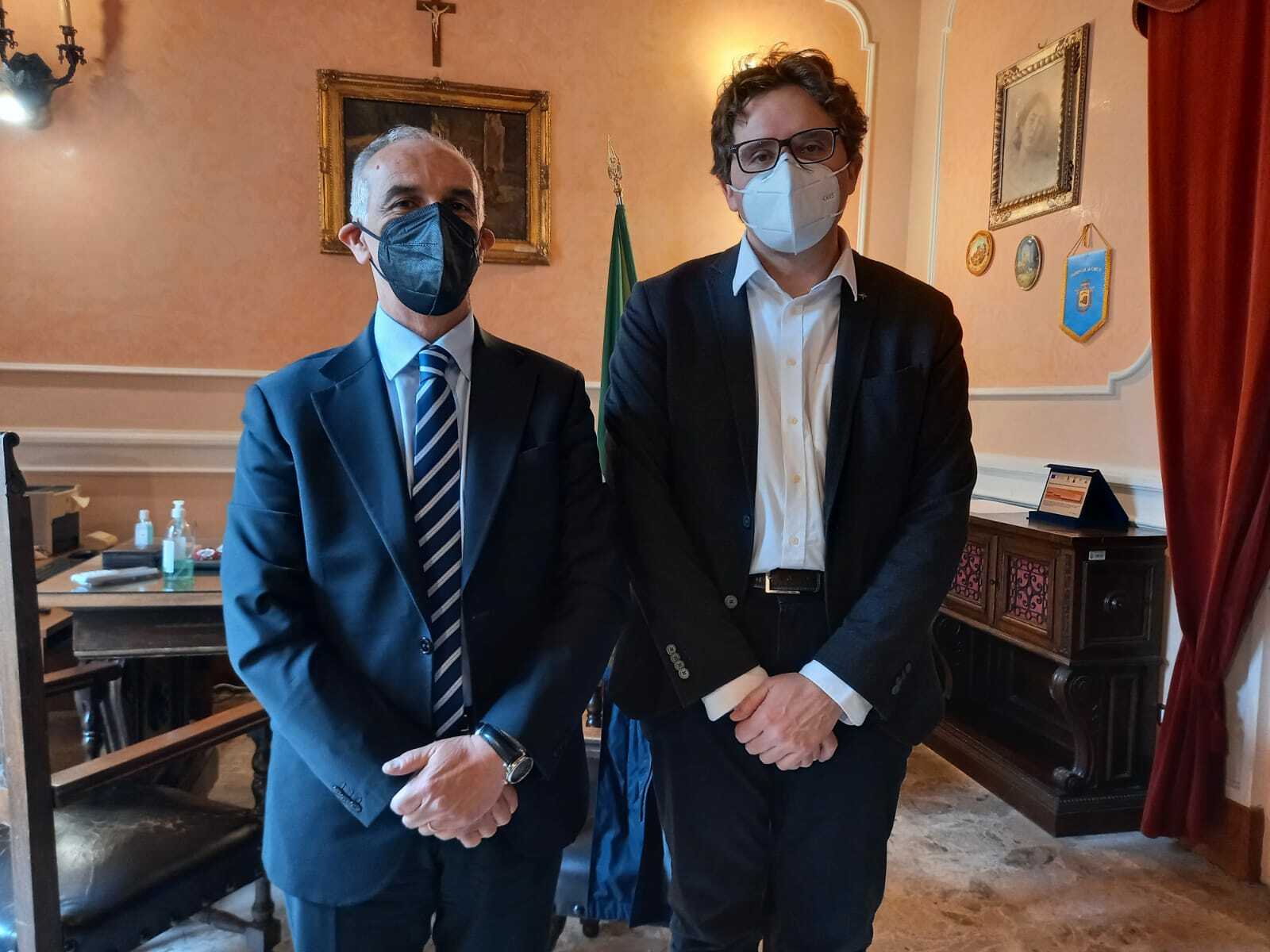 Il presidente della provincia di Chieti dà il benvenuto al nuovo questore De Cicco