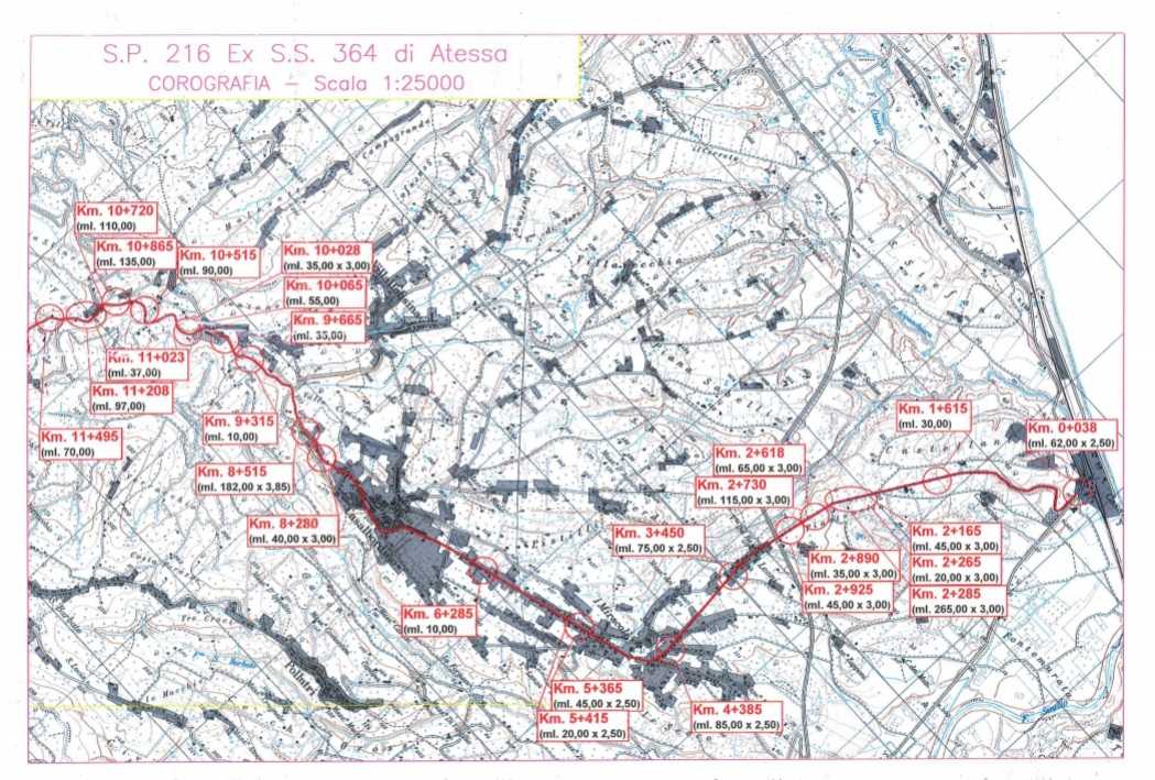 Chieti, consegnati i lavori di manutenzione di tre strade provinciali: dove sono