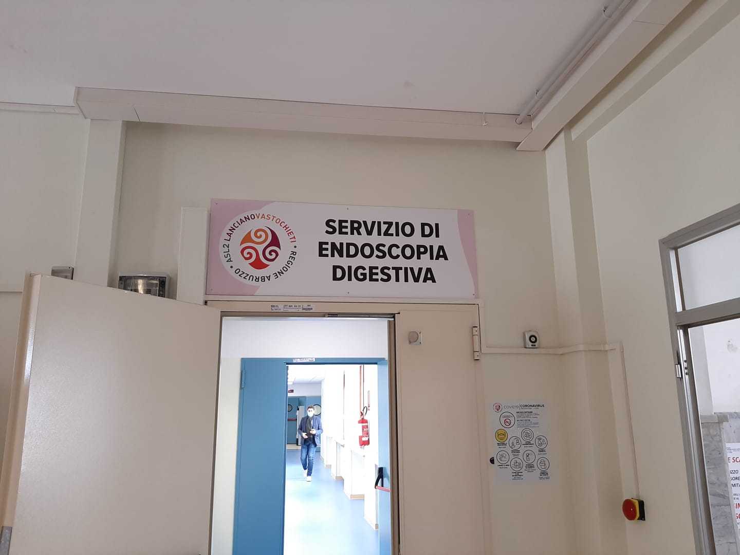 Primo paziente in Endoscopia ospedale Atessa, reparto rinnovato con fondi pubblici e privati
