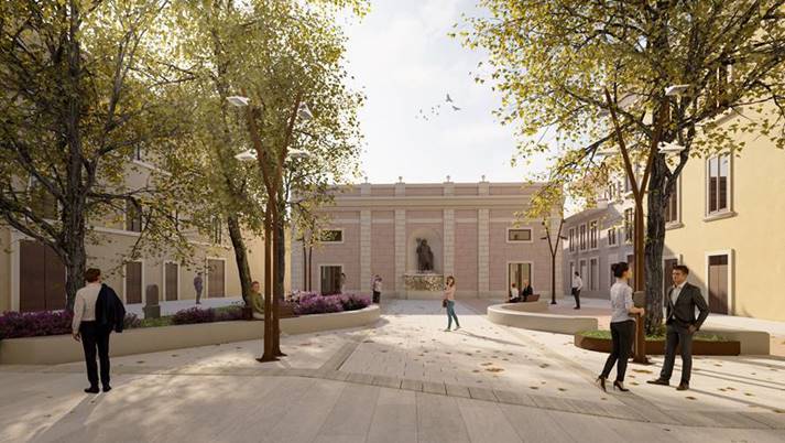 Ecco Piazza Regina Margherita e Largo Tunisia all’Aquila, domani l’inaugurazione