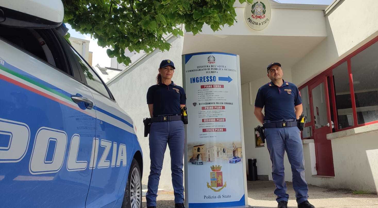 Sicurezza pubblica, da oggi i poliziotti di Sulmona avranno a dispozione il taser