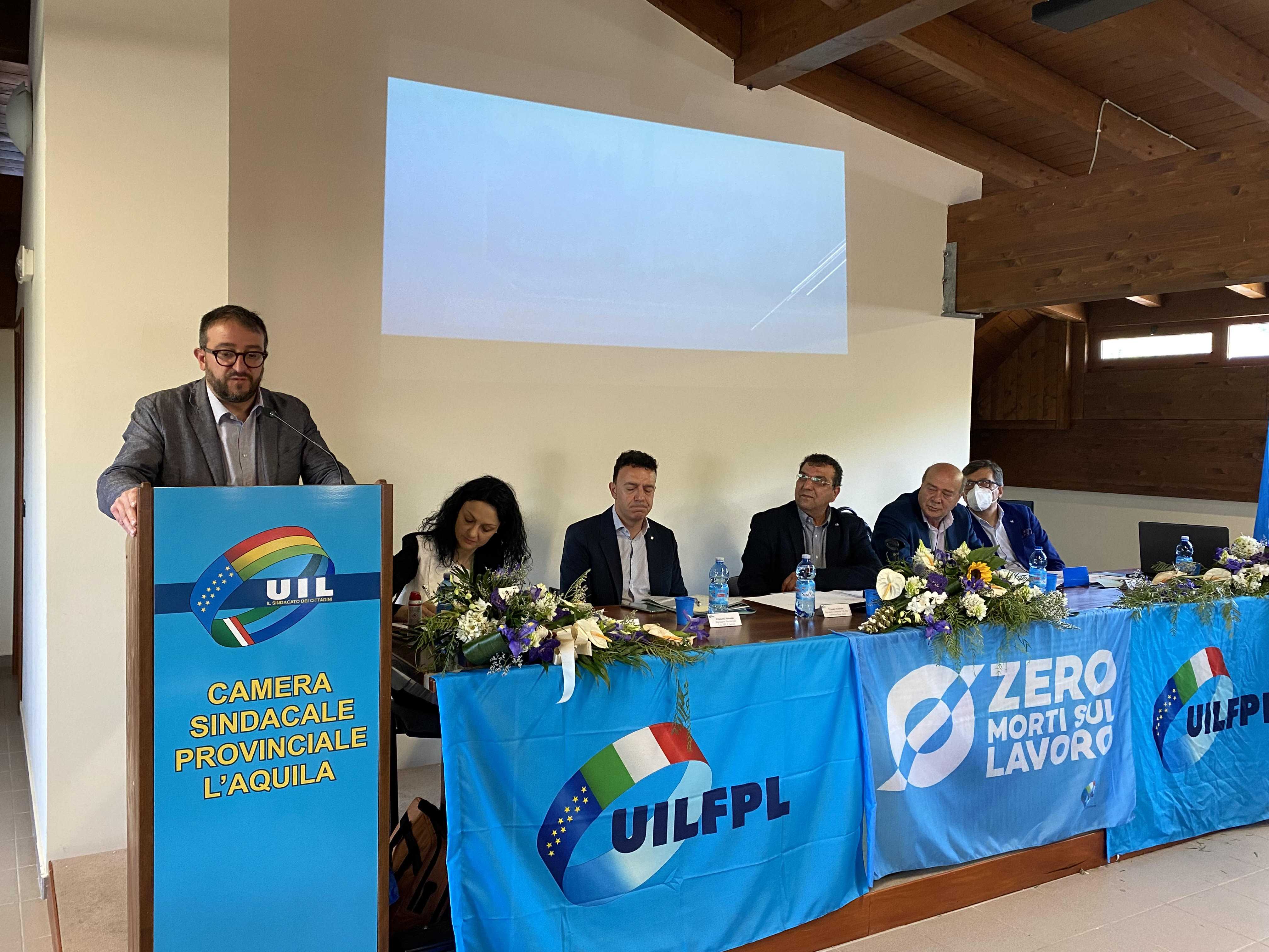 Uil Fpl L’Aquila: Antonio Ginnetti rieletto segretario provinciale