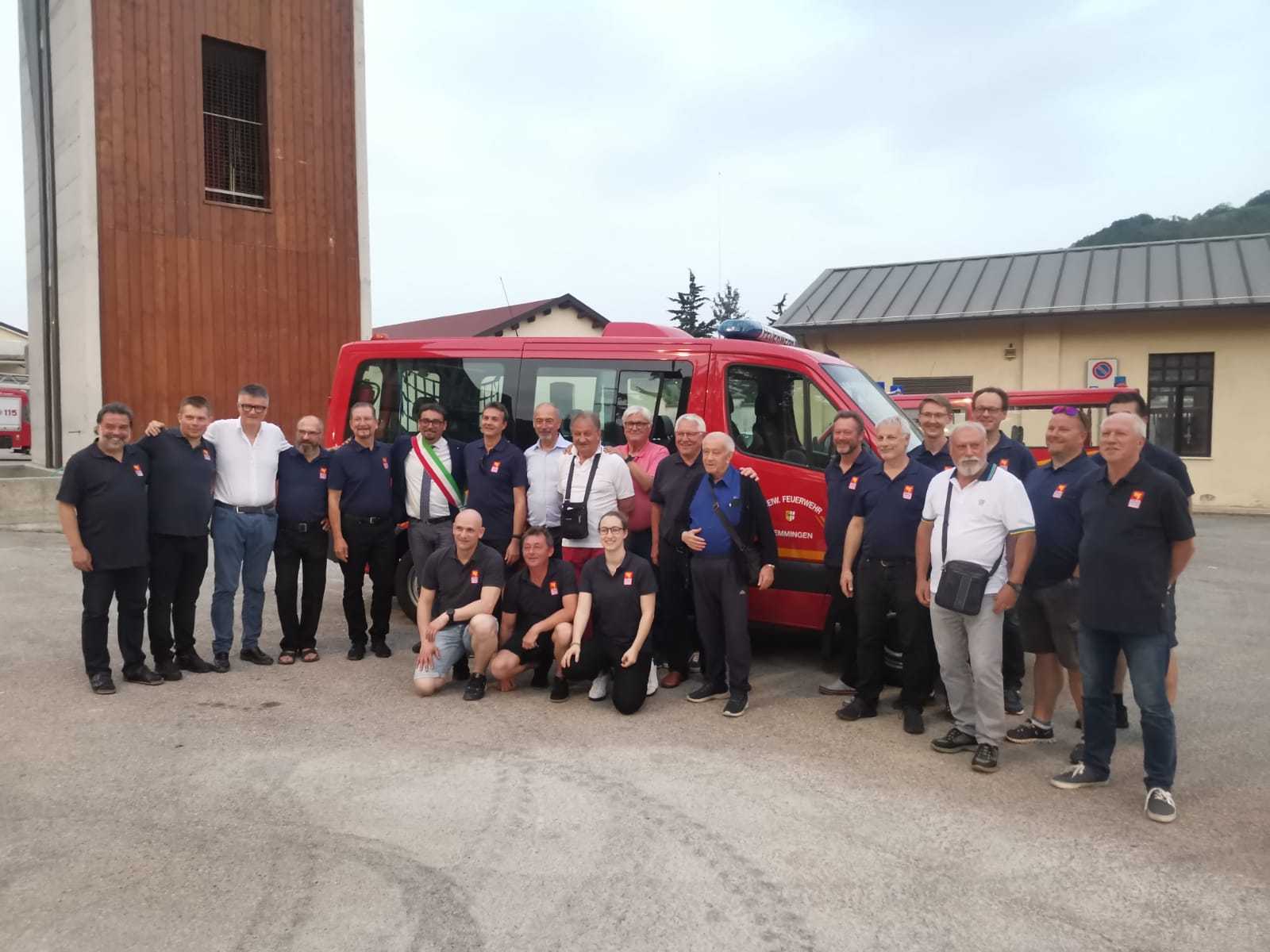 Vigili del fuoco Teramo: si chiude la visita della delegazione tedesca in occasione del 40esimo gemellaggio (Foto)