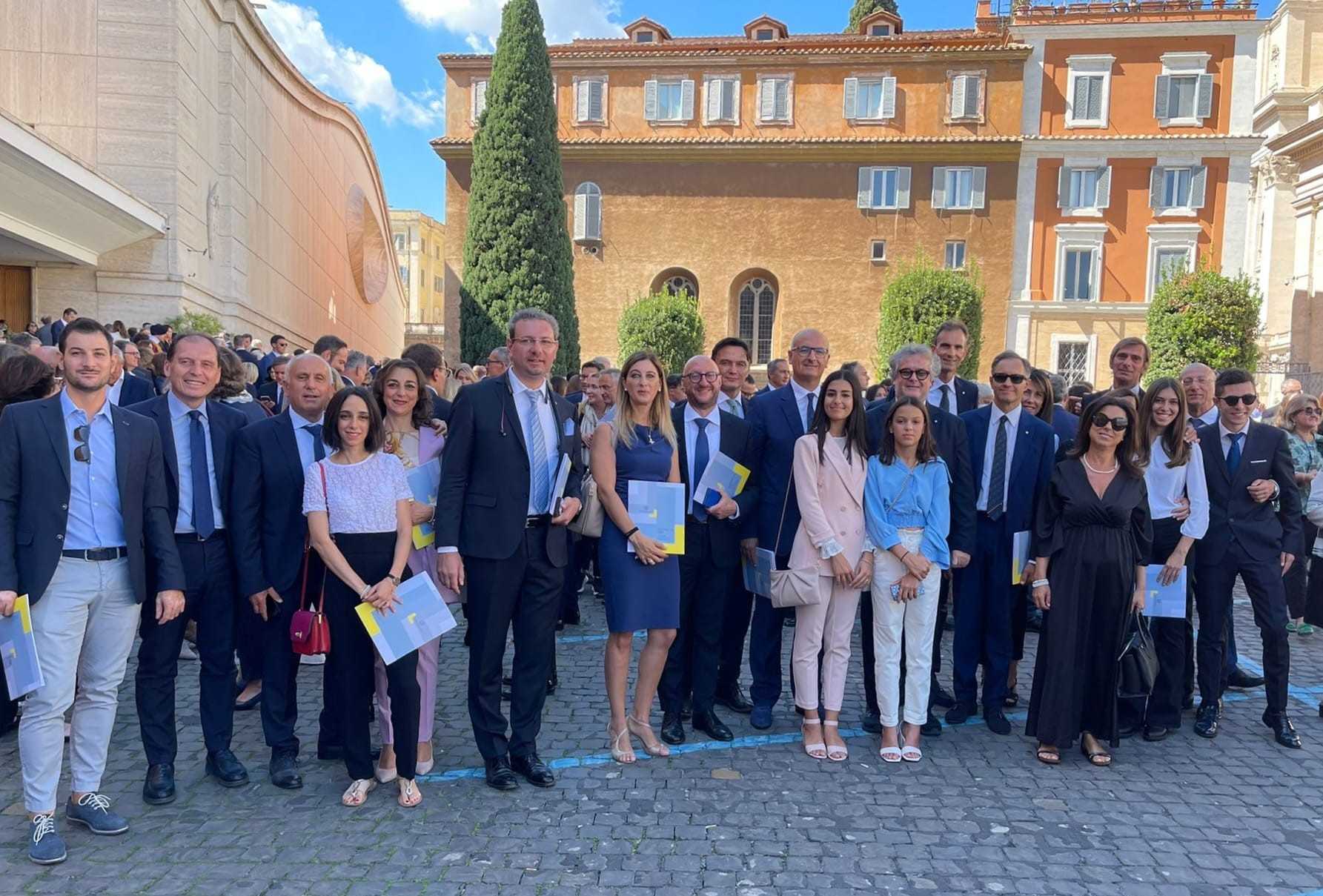 Imprese e giovani, delegazione Confindustria L’Aquila ricevuta dal Papa