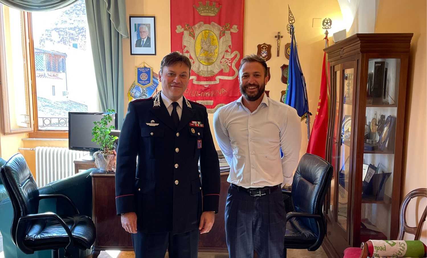 Giulianova, il Comandante Marzo saluta il sindaco: nuovo incarico in Umbria