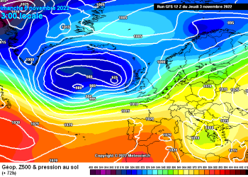 Il meteo in Abruzzo 4 – 10 novembre: circolazione ciclonica con piogge, da Lunedì generale miglioramento