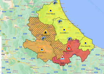 Maltempo: pioggia intensa in Abruzzo, allarme per fiume Sangro