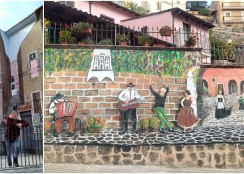 Street art e riqualificazione: il borgo si anima con il murale “Un tuffo nel passato”