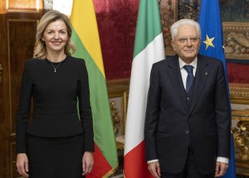 L’ambasciatrice in Italia della Lituania in visita all’Aquila
