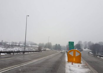 Maltempo, prima neve all’Aquila
