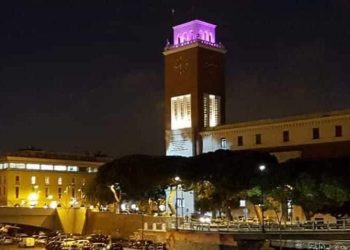 La straordinaria fotografia del trabocco illuminato di rosa per il Giro d’Italia