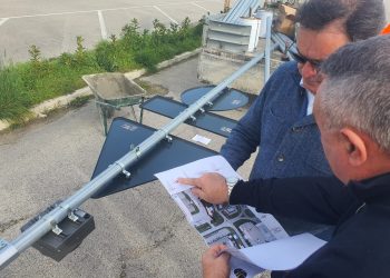 Arap, Savini e Febbo all’avvio dei lavori all’incrocio di via Genova in Val di Sangro