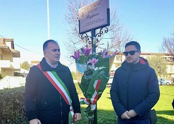 Rigopiano: a Montesilvano cerimonia commemorazione nel giardino intitolato alle vittime