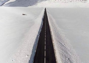 Canada? Scandinavia? No Abruzzo! Lo spettacolare scatto della statale 696 innevata