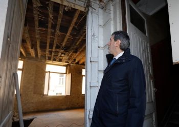 Marsilio visita il cantiere della sede Regione Abruzzo a Bruxelles: “Obiettivo accogliere studenti”