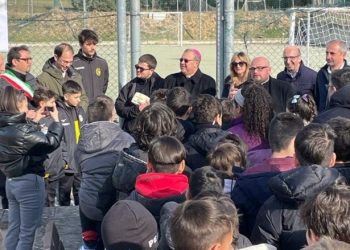 Inaugurato un nuovo campetto di calcio nella scuola media di Villa Vomano
