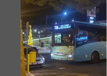 La sosta “selvaggia” dei turisti indisciplinati blocca il bus nella piazza del paese
