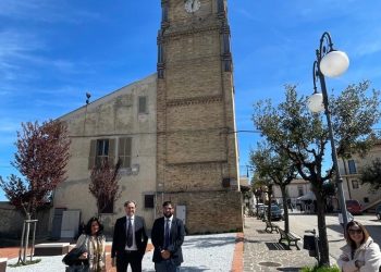 Consegnati i lavori di restauro del campanile della chiesa di Montepagano