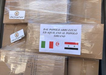 Solidarietà abruzzese per la Siria: parte un container dall’Aquila