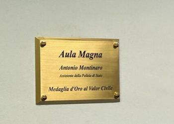 Inaugurazione dell’Aula magna intitolata ad Antonio Montinaro nella scuola di polizia di Pescara